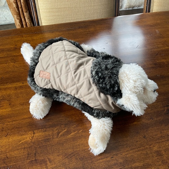 Dog Winter Jacket with Faux Fur - Picture 3 of 16